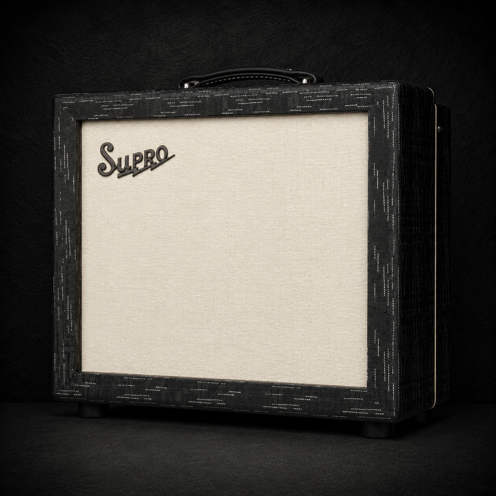 Supro Amulet 15W 110 Combo Amp In Black Scandia