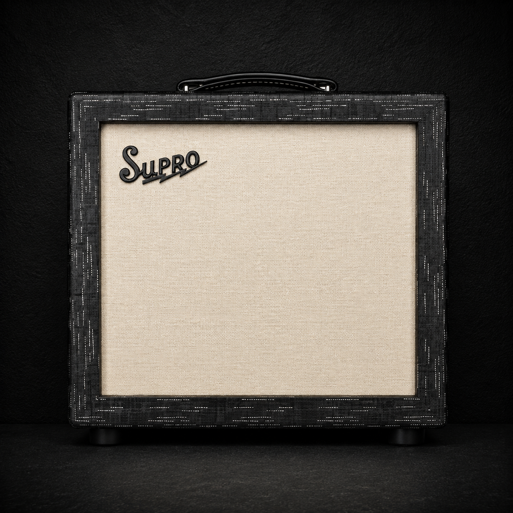 Supro Amulet 15W 110 Combo Amp In Black Scandia