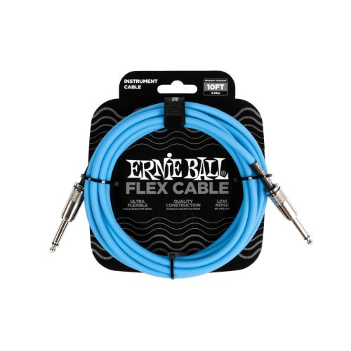 Ernie Ball Flex Cable (10ft) Blue PO6412