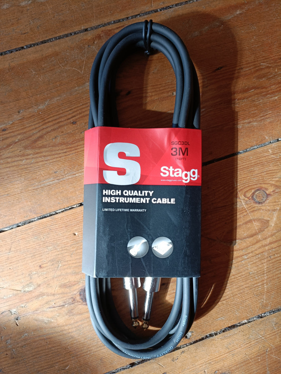Stagg 3m (10ft) Instrument Cable SGC3DL